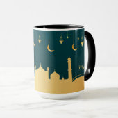 Islamisches Arabisches Gold Personalisiert Tasse (VorderseiteRechts)
