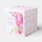 Islamisches Baby Girl Floral Birth Geschenkschachtel (Rückseite)