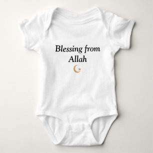 Islamisches Baby Jersey Bodysuit Segen von Allah Strampler