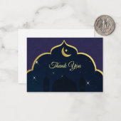 Islamisches Damasketmuster Danke Karte (Vorderseite/Rückseite Beispiel)