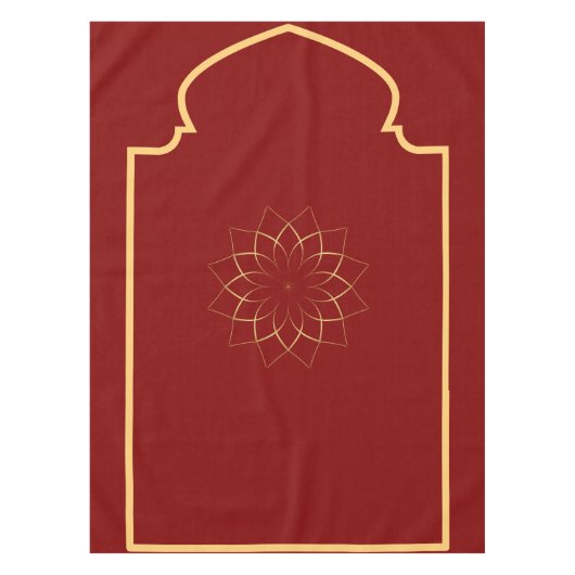 Islamisches Design Heilige muslimische Gebetsrug Tischdecke (Vorderseite)
