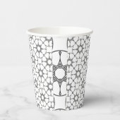 Islamisches geometrisches Muster arabisches Design Pappbecher (Links)