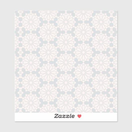 Islamisches geometrisches Muster Aufkleber (Blatt)