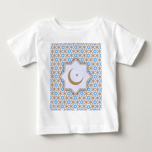 islamisches geometrisches Muster Baby T-shirt (Vorderseite)
