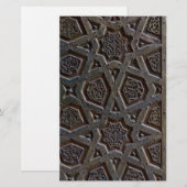 Islamisches geometrisches Muster Briefpapier (Vorne/Hinten)