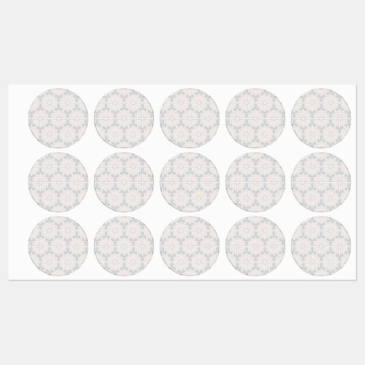 Islamisches geometrisches Muster Etiketten (Blatt)