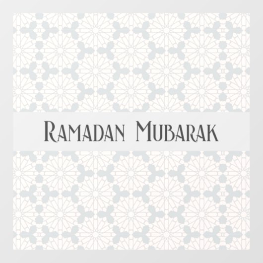 Islamisches geometrisches Muster Fensteraufkleber (Blatt)