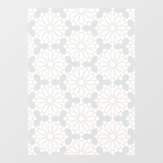 Islamisches geometrisches Muster Fensteraufkleber (Blatt)
