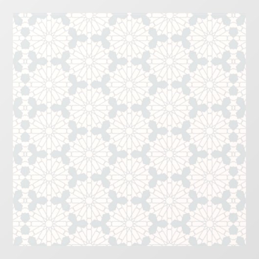 Islamisches geometrisches Muster Fensteraufkleber (Blatt)