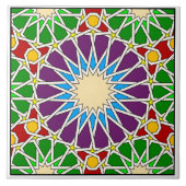 Islamisches geometrisches Muster Fliese (Vorderseite)