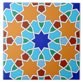 Islamisches geometrisches Muster Fliese (Vorderseite)