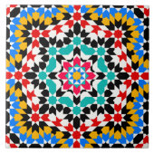 Islamisches geometrisches Muster Fliese (Vorderseite)