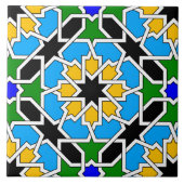 Islamisches geometrisches Muster Fliese (Vorderseite)