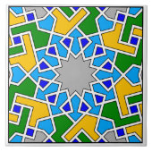 Islamisches geometrisches Muster Fliese (Vorderseite)