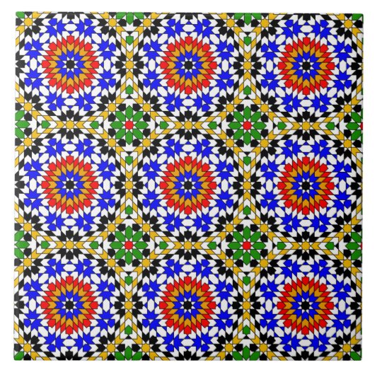 Islamisches geometrisches Muster Fliese (Vorderseite)