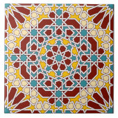 Islamisches geometrisches Muster Fliese (Vorderseite)