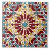 Islamisches geometrisches Muster Fliese (Vorderseite)
