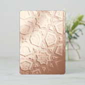 Islamisches geometrisches Muster Folieneinladung (Stehend vorne)