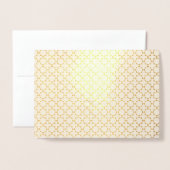 Islamisches geometrisches Muster Folienkarte (Vorderseite mit Umschlag)