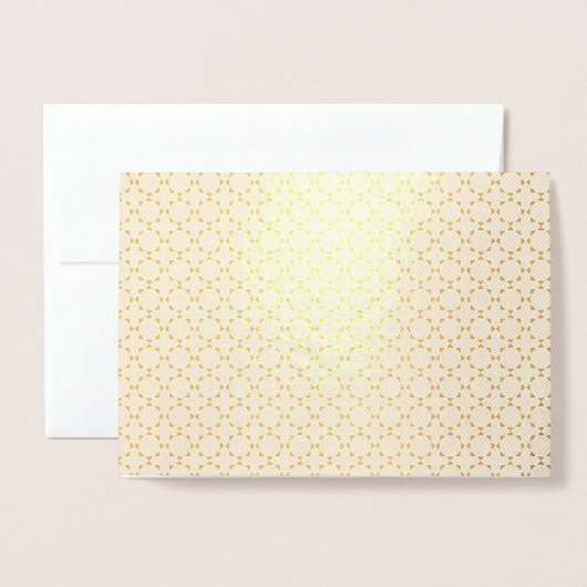 Islamisches geometrisches Muster Folienkarte (Vorderseite mit Umschlag)