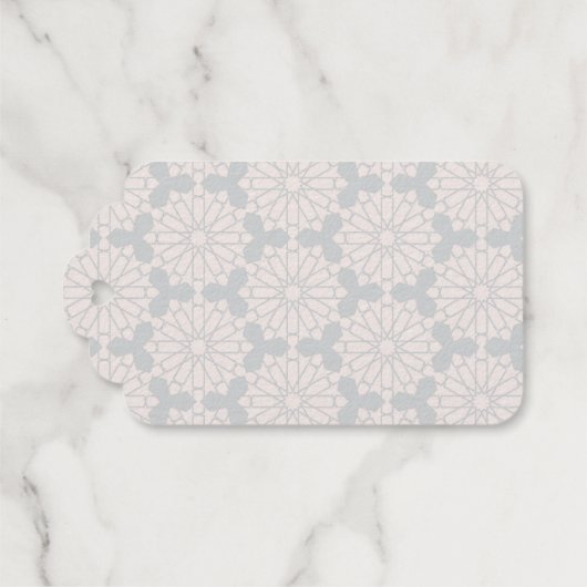 Islamisches geometrisches Muster Geschenkanhänger (Rückseite (Horizontal))