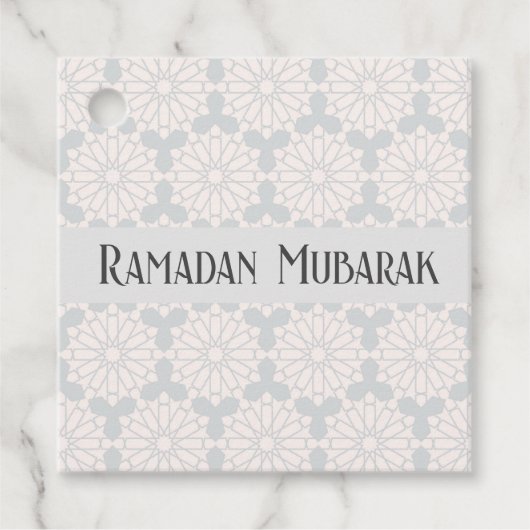 Islamisches geometrisches Muster Geschenkanhänger (Vorderseite)
