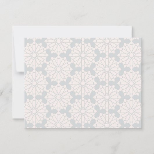 Islamisches geometrisches Muster Karte (Vorderseite)