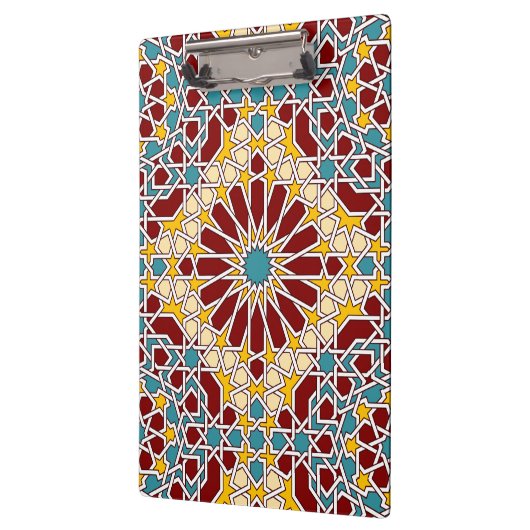 Islamisches geometrisches Muster Klemmbrett (Links)
