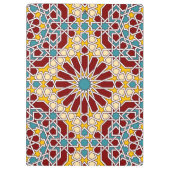 Islamisches geometrisches Muster Klemmbrett (Rückseite)