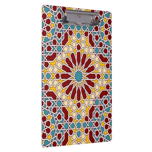 Islamisches geometrisches Muster Klemmbrett (Rechts)