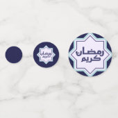 Islamisches geometrisches Muster Konfetti (Rückseiten)