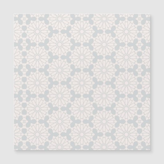 Islamisches geometrisches Muster Magnetkarte (Vorderseite)