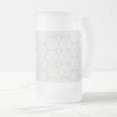 Islamisches geometrisches Muster Mattglas Bierglas (VorderseiteRechts)