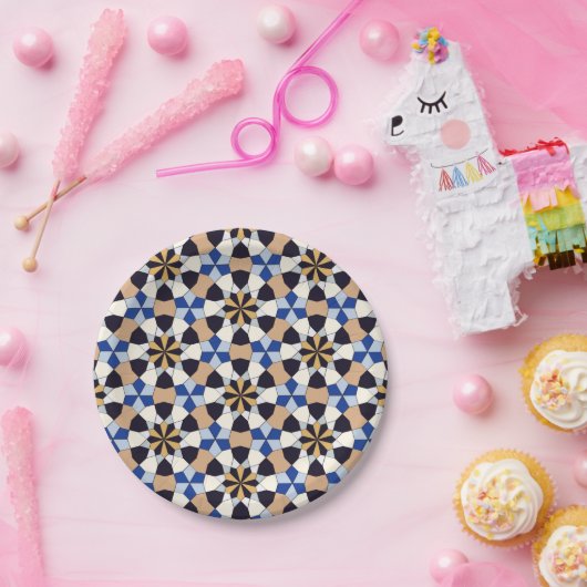 Islamisches geometrisches Muster Pappteller (Party)