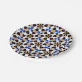 Islamisches geometrisches Muster Pappteller (Schrägansicht)