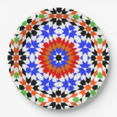 Islamisches geometrisches Muster Pappteller (Vorderseite)