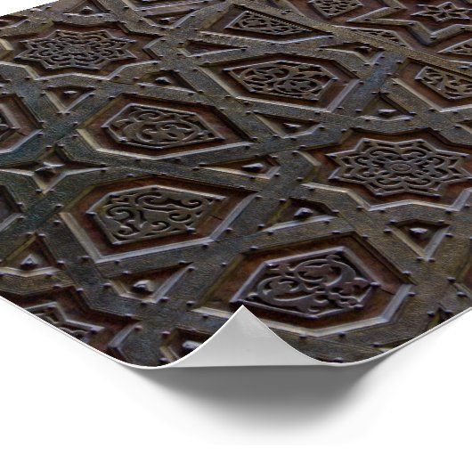 Islamisches geometrisches Muster Poster (Ecke)