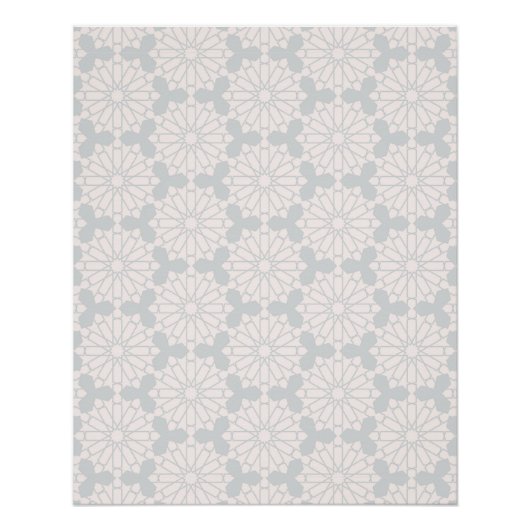 Islamisches geometrisches Muster Poster (Vorderseite)