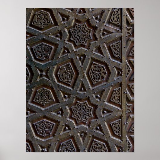 Islamisches geometrisches Muster Poster (Vorne)
