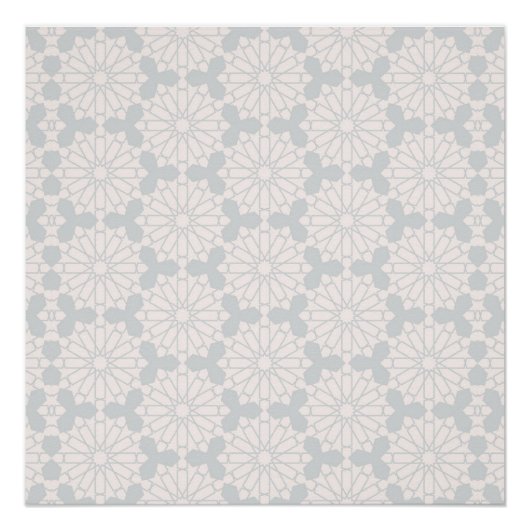 Islamisches geometrisches Muster Poster (Vorderseite)
