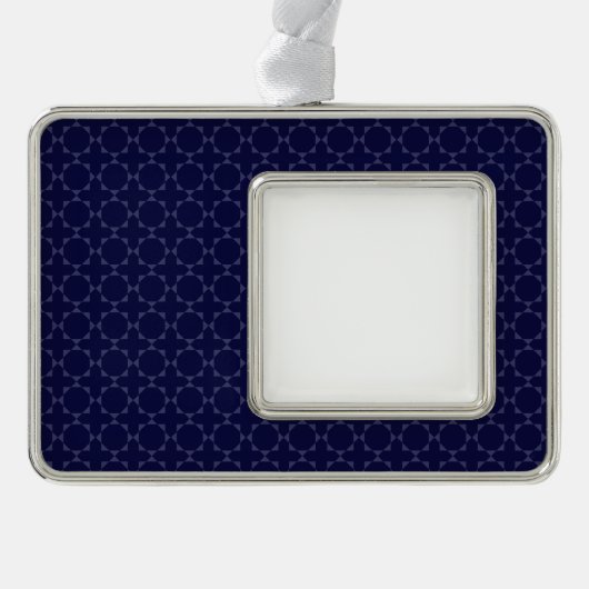 Islamisches geometrisches Muster Rahmen-Ornament Silber (Vorderseite)