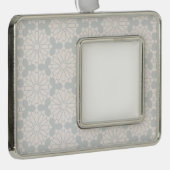 Islamisches geometrisches Muster Rahmen-Ornament Silber (Rechts)