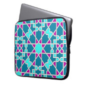 Islamisches geometrisches Muster Rickshaw Laptopschutzhülle (Vorderseite Links)
