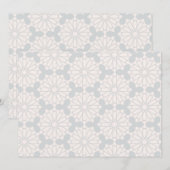 Islamisches geometrisches Muster Save The Date (Vorne/Hinten)