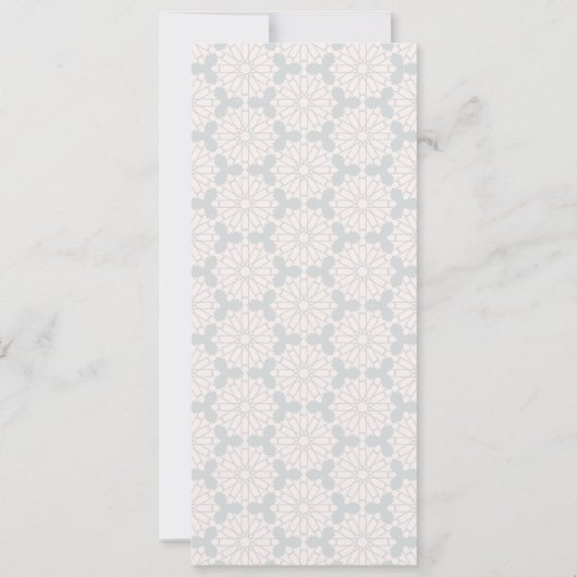 Islamisches geometrisches Muster Save The Date (Vorderseite)