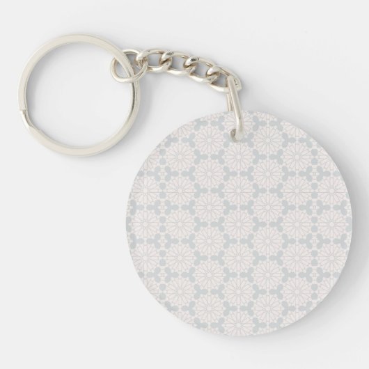 Islamisches geometrisches Muster Schlüsselanhänger (Vorderseite)