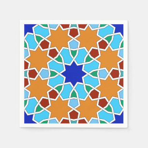 Islamisches geometrisches Muster Serviette