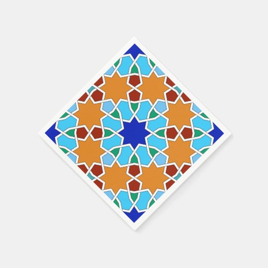 Islamisches geometrisches Muster Serviette (Ecke)