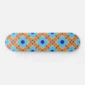 Islamisches geometrisches Muster Skateboard (Horizontal)
