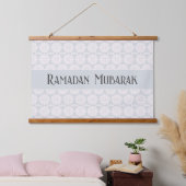 Islamisches geometrisches Muster Wandteppich Mit Holzrahmen (Schlafzimmer)